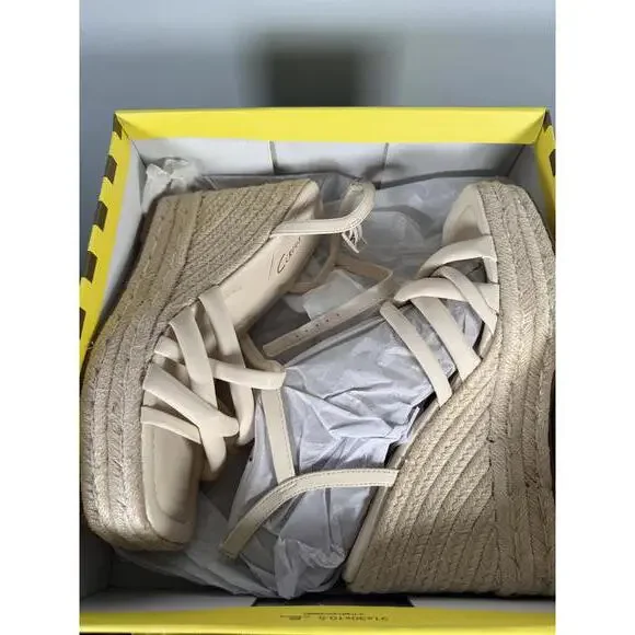 NWB Circus NY by Sam Edelman Irene Strappy Espadrille Platform Wedge Sandals 10 - Picture 2 of 8